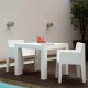 Jut furrow Chair Vondom white