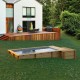 Piscine Urbaine Procopi en Bois 600 x 250 x H 133 Couverture Automatique avec Coffre Filtration et Chauffage