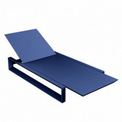 Tumbona de largo marco VONDOM azul MAT