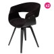 Lot de 2 Chaises Vintage en Velours Noir Mio KosyForm