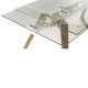 Expandable Glass and Wood Table 160-240 Tate KosyForm