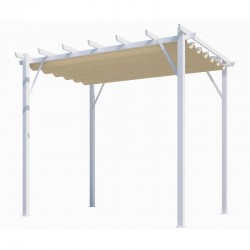 Pergola Aluminium Habrita Anthracite 12m2 com tela de sombra