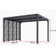 Lame orientabili bioclimatiche Pergola 11m2 e facciata Brise-Vue 3,6 m