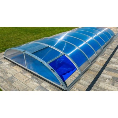 Pool shelter in Aluminum and Polycarbonate 390 x 642 x 75