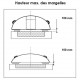 Antraciet aluminium en polycarbonaat zwembadoverkapping 430x854x84 abrilios