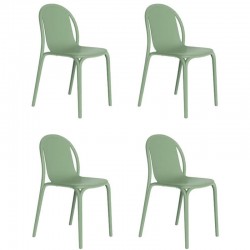 Lot de 4 chaises Vondom Brooklyn pickle