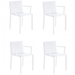 Lot de 4 fauteuils Vondom Quartz blanc