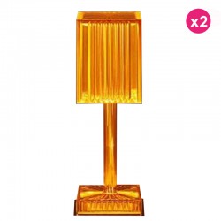 Set di 2 Lampade Gatsby Prisma Ambra Wireless Vondom Led