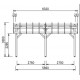 Einwandiger Holzcarport 22m2 mit Habrita-Dach