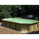 Piscine Bois Ubbink Azura 400x750 H130 Liner Beige