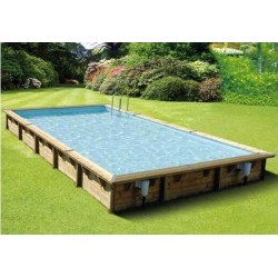 Pool Wood Ubbink Linea 500x800 H140 Liner Blue