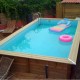 Pool Holz Ubbink Azura 400x750 H130 Liner Beige