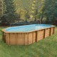 Piscina Madera Ubbink Azura 400x750 H130 Liner Azul