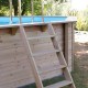 Piscine Bois Ubbink Azura Octogonale 410 H120cm Liner bleu et Bâche été