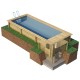 Piscine Urbaine Procopi en Bois 600 x 250 x H 133 Couverture Automatique avec Coffre et Filtration