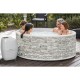 Spa Intex Carbon Blasen und Jets 4 Places Pure Spa