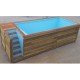 Contêiner de piscina CosyPool Swim Plus 244x605 H150 retângulo CosyPool