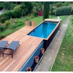 Piscine Container CosyPool Nage Plus 244x605 H150 rettangolo CosyPool