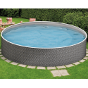 Piscina Azuro Round stile rattan 360x120