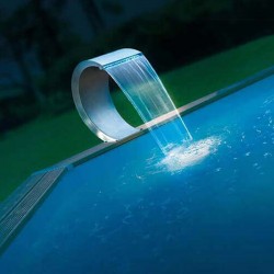 Cachoeira da piscina Mamba LED aço inoxidável 316 L