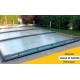 Pool Enclosure Low Telescopic Shelter Tapia ready to install for pool 800 x 400