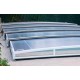 Pool Enclosure Low Telescopic Shelter Tapia ready to install for pool 800 x 400