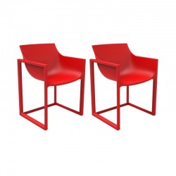 Set di 2 Poltrone Wall Street Vondom Red