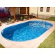 Piscine Ovale Ibiza Azuro 12mx6m H150cm Enterrée avec Filtre à sable