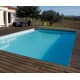 Piscina Madeira Sunwater 550x300 H140cm Forro Azul Ubbink