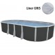 Above ground pool TOI Ibiza Oval 915x457x132 with complete kit Anthracite