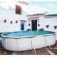 Piscine hors sol TOI Majorque ovale 640x366 avec kit complet Blanc