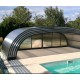 Pool Enclosure Cintrè Telescopic Shelter Malta ready to install for pool 900 x 450