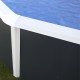 Above ground pool TOI Prestigio oval 550x366x120 Anthracite