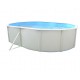 Piscina acima do solo TOI Mallorca oval 550x366xH120 com kit completo Branco