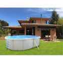 Piscina elevada TOI Magnum ovalada 550x366xH132 Compact White