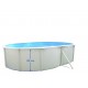 Piscine hors sol TOI Magnum ovale 550x366xH132 Compact Blanc