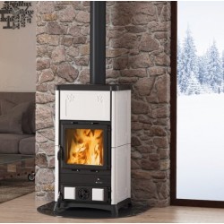 Estufa de leña Nordica Extraflame Fedora 8.3kW White Infinity