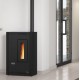 Schmaler belüfteter Pelletofen La Nordica Extraflame Luisella 5kW Schwarz