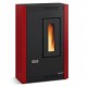 Poêle à granulés La Nordica Extraflame Luisella 5kW étroit ventilé Bordeaux