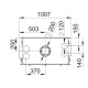 Inserto de madera Bronpi Cairo 90-D Double Face Vision 14kW con entrada de aire