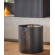 Holzregal Nubia Black Steel Frosted Nineteen Design