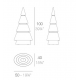 Sapin de Noel Forest Vondom LED Hauteur 100 Eclairage