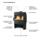 Poêle à bois La Nordica Extraflame Tahiti 9kW en fonte