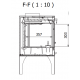 Ferlux Afar Cast Iron Wood-Burning Stove on Floor 15.9 kW