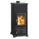 La Nordica Emiliana Steel 6.5kW fogão a lenha antracite preto