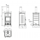 Stufa a legna a recupero di calore La Nordica Concita 2.0 Steel 13kW