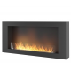 Infire Murall 1200 Chimenea de Bioetanol con Vidrio 3 kW Negro