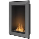 SIMPLEfire Frame 550 Stainless Steel Bioethanol Fireplace with 1 pane of glass