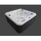 Veryspas Veryspas 5-zits Plug & Play Spa Roma 31 jets L200xD200xH93