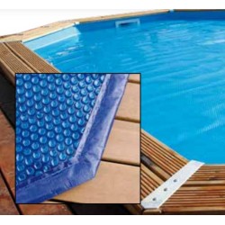 Cubierta de burbujas para piscina Ubbink 490x355 ovalada octogonal